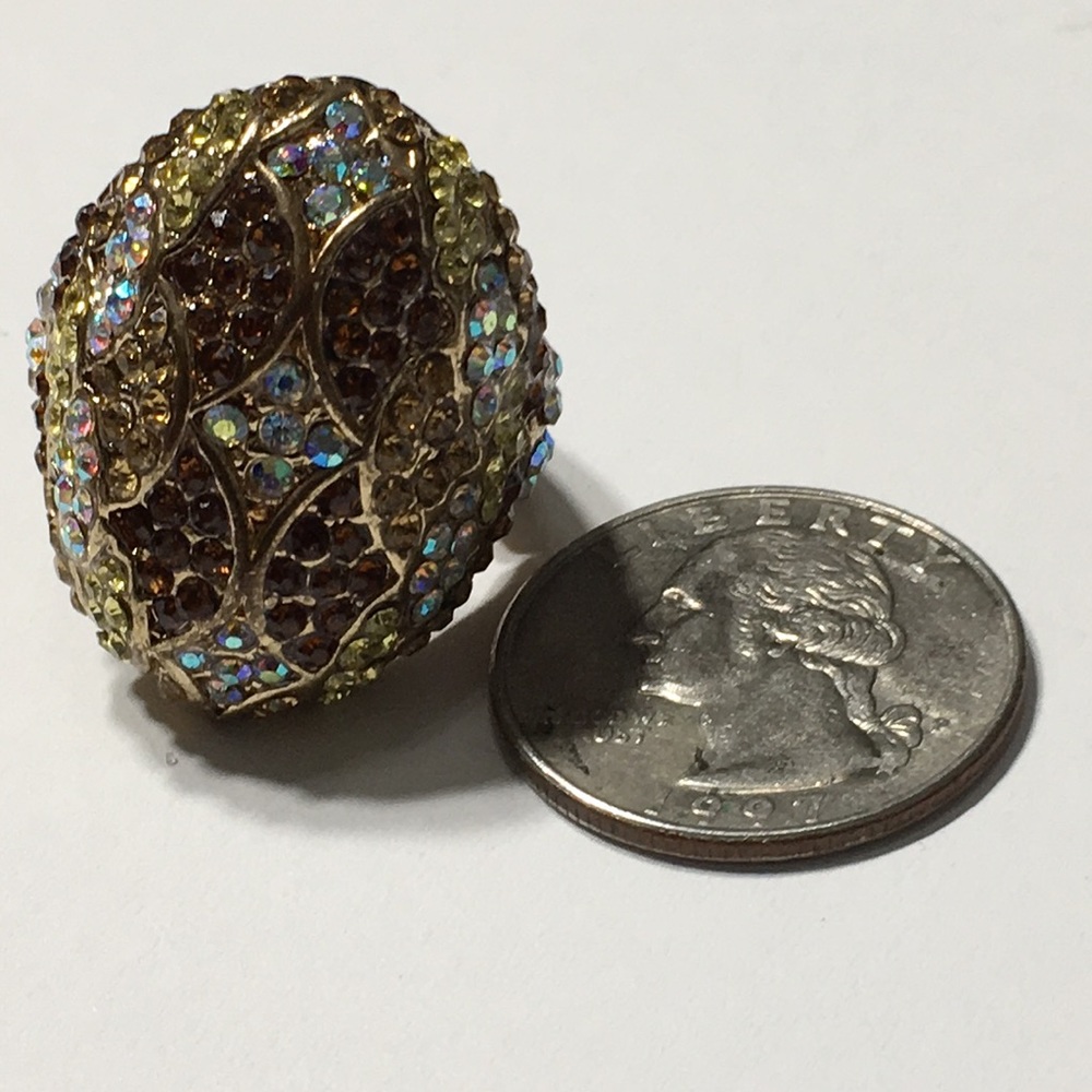 Vintage Rhinestone Stretchable Ring - Picture 8 of 8